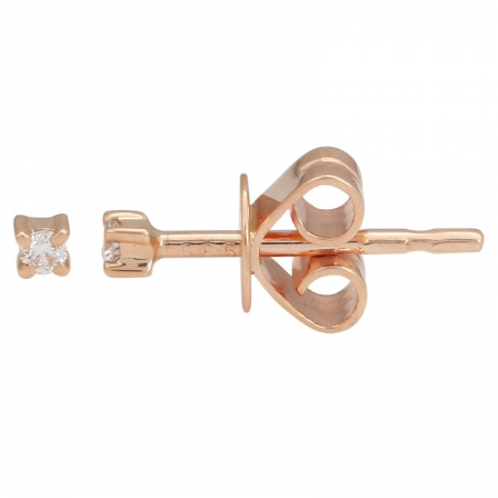 14k yellow gold bitty diamond studs