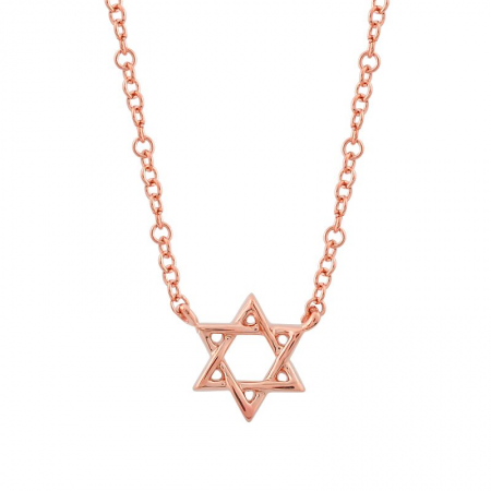 14k gold Jewish Star Necklace