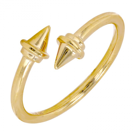 14k gold blue topaz dot ring