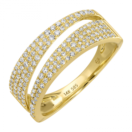 14k gold blue topaz dot ring