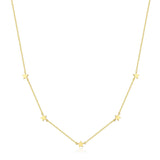 14k gold star necklace