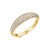 14k diamond domed ring