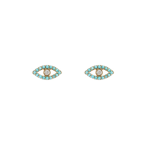 14k rose gold oblong triangle small open circle hoops with post