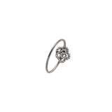 14k gold diamond rosette ring