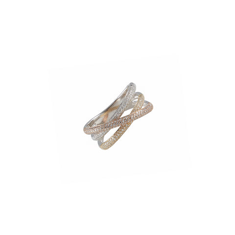 14k black rhodium diamond baguette hanging open triangle earrings