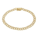14k gold cuban link bracelet