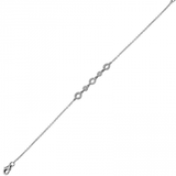 14k gold diamond circle bracelet