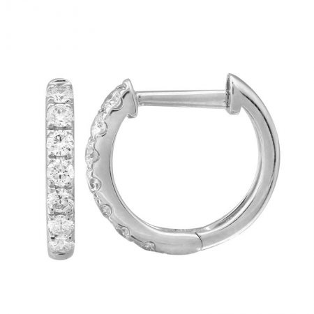 14k gold larger diamond huggies