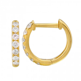 14k gold larger diamond huggies