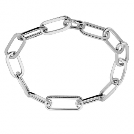 14k gold diamond link bracelet