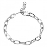 14k gold diamond link bracelet