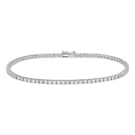 14k gold diamond tennis bracelet