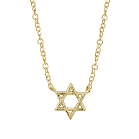 14k gold Jewish Star Necklace