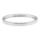 14k gold diamond multi star bangle