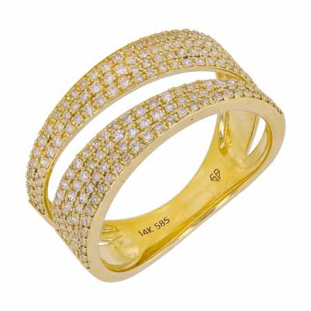 14k gold and diamond wrap ring