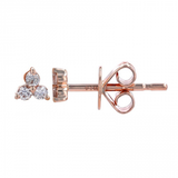 14k gold bitty diamond cluster earrings