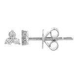 14k gold bitty diamond cluster earrings