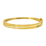 14k gold triangle wrap bangle