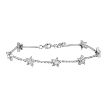 14k gold diamond star bracelet