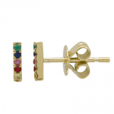 14k gold rainbow little stix