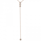 14k gold diamond lariat necklace