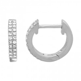 14k gold double row baby huggies