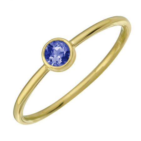 14k gold sapphire dot ring