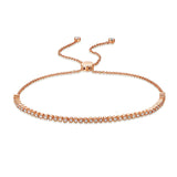14k gold diamond bolo bracelet