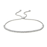 14k gold diamond bolo bracelet
