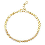 14k gold diamond star bracelet