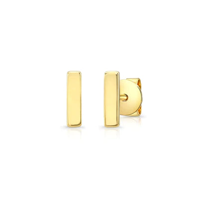 14k gold stick earrings