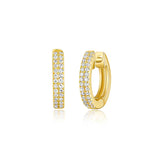 14k gold double row baby huggies