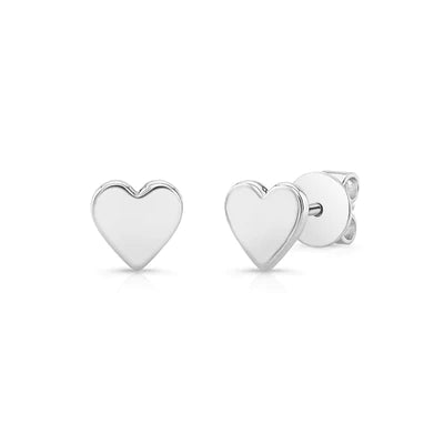 14k gold heart earrings