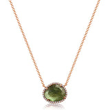 14k gold diamond labradorite necklace