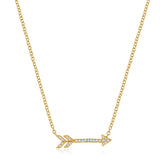 14k Gold Arrow Necklace
