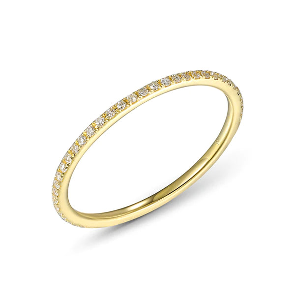 14k gold diamond eternity band