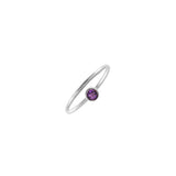 14k gold amethyst dot ring