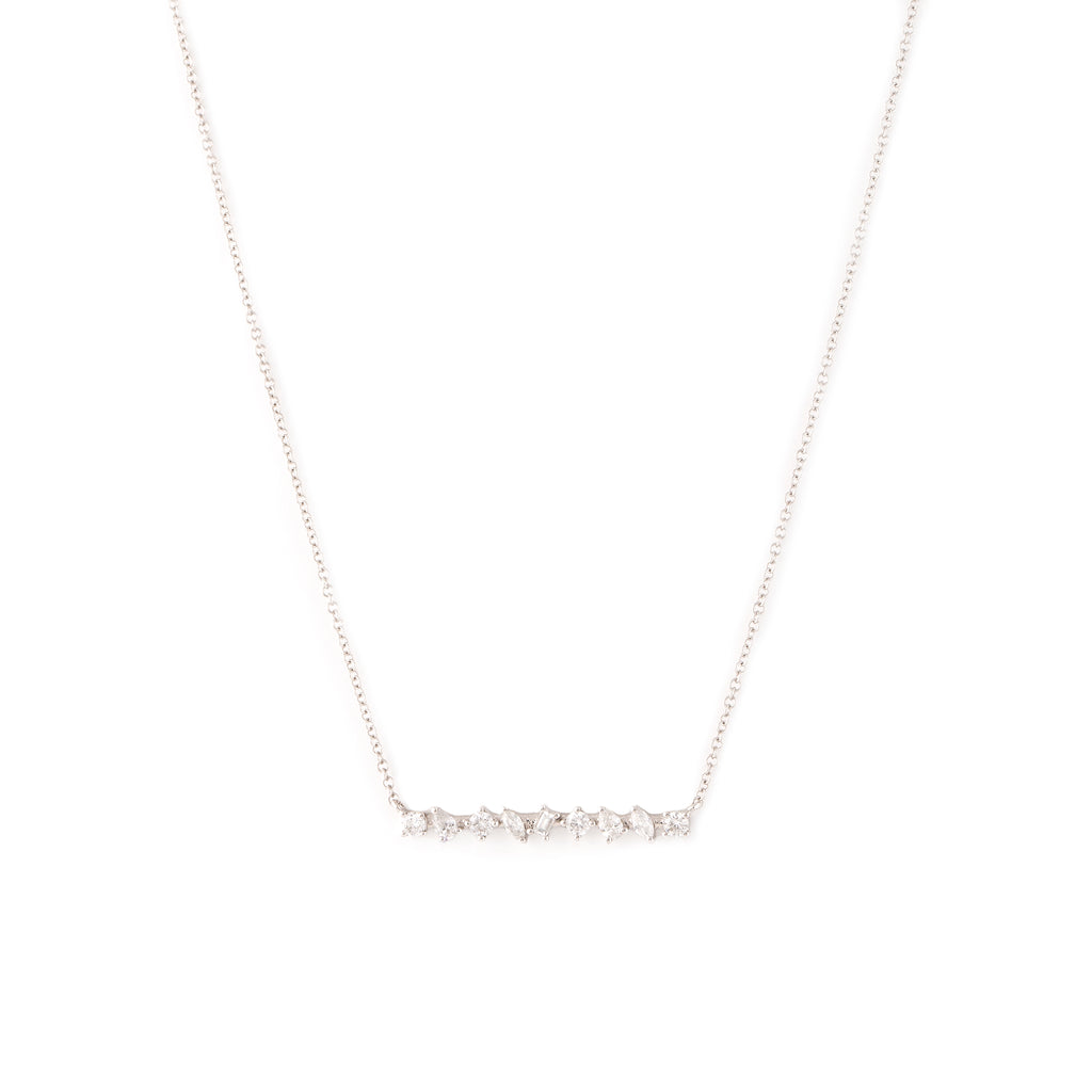 14k gold diamond black onyx clover necklace – Ellie Jay