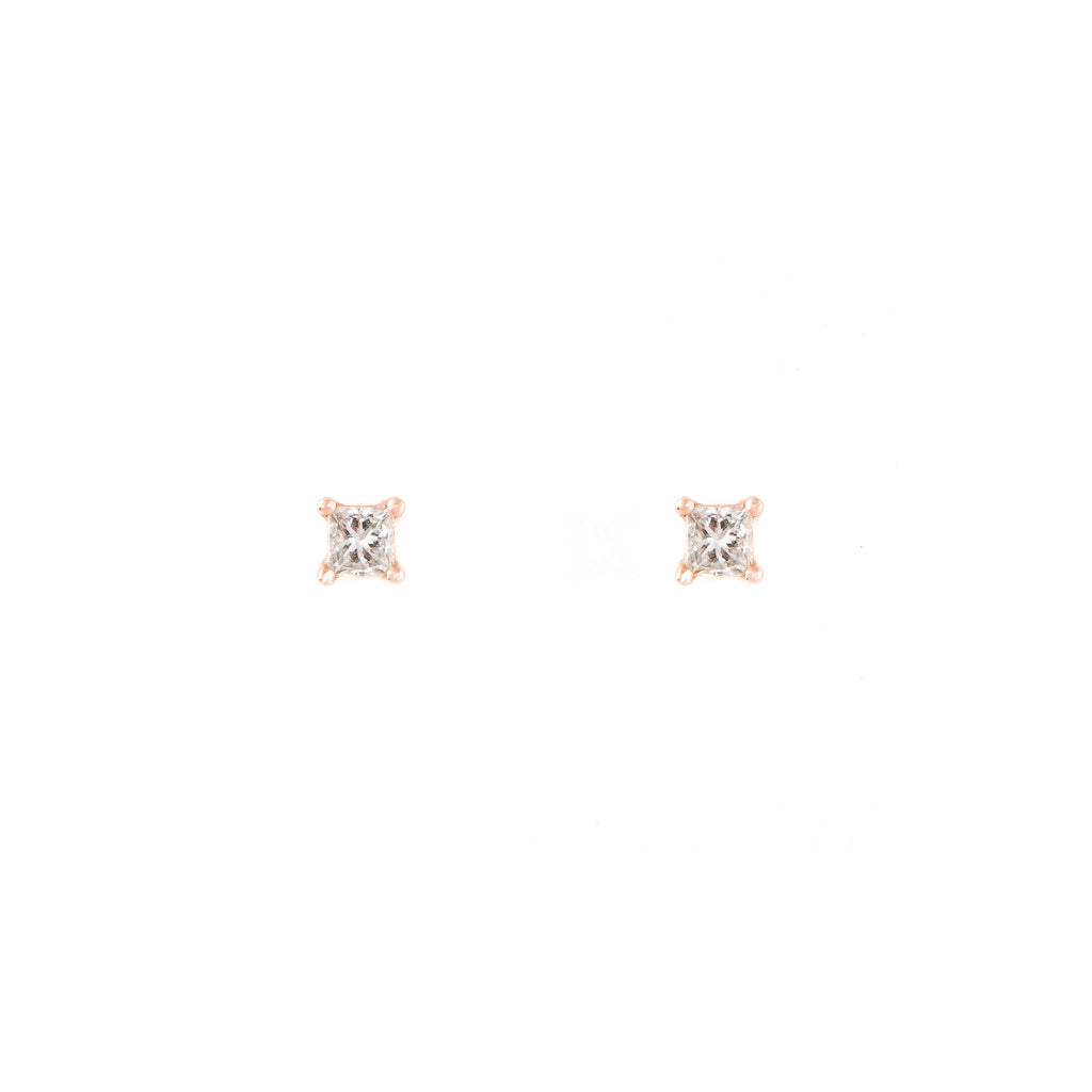 14k gold bitty diamond studs