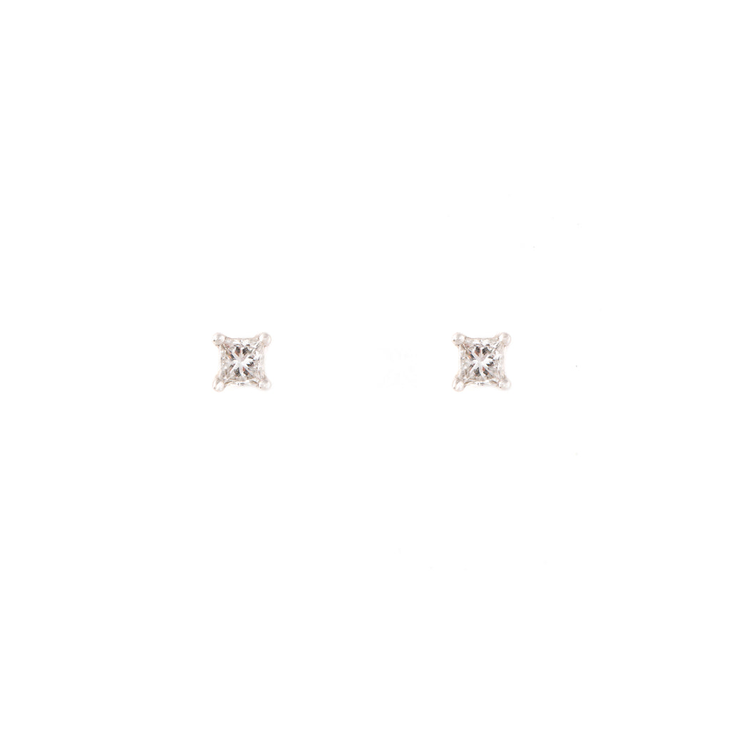 14k gold bitty diamond studs