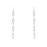 14k gold diamond paperclip link drops