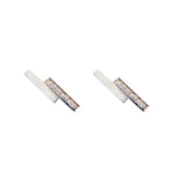 14k white gold double stick studs