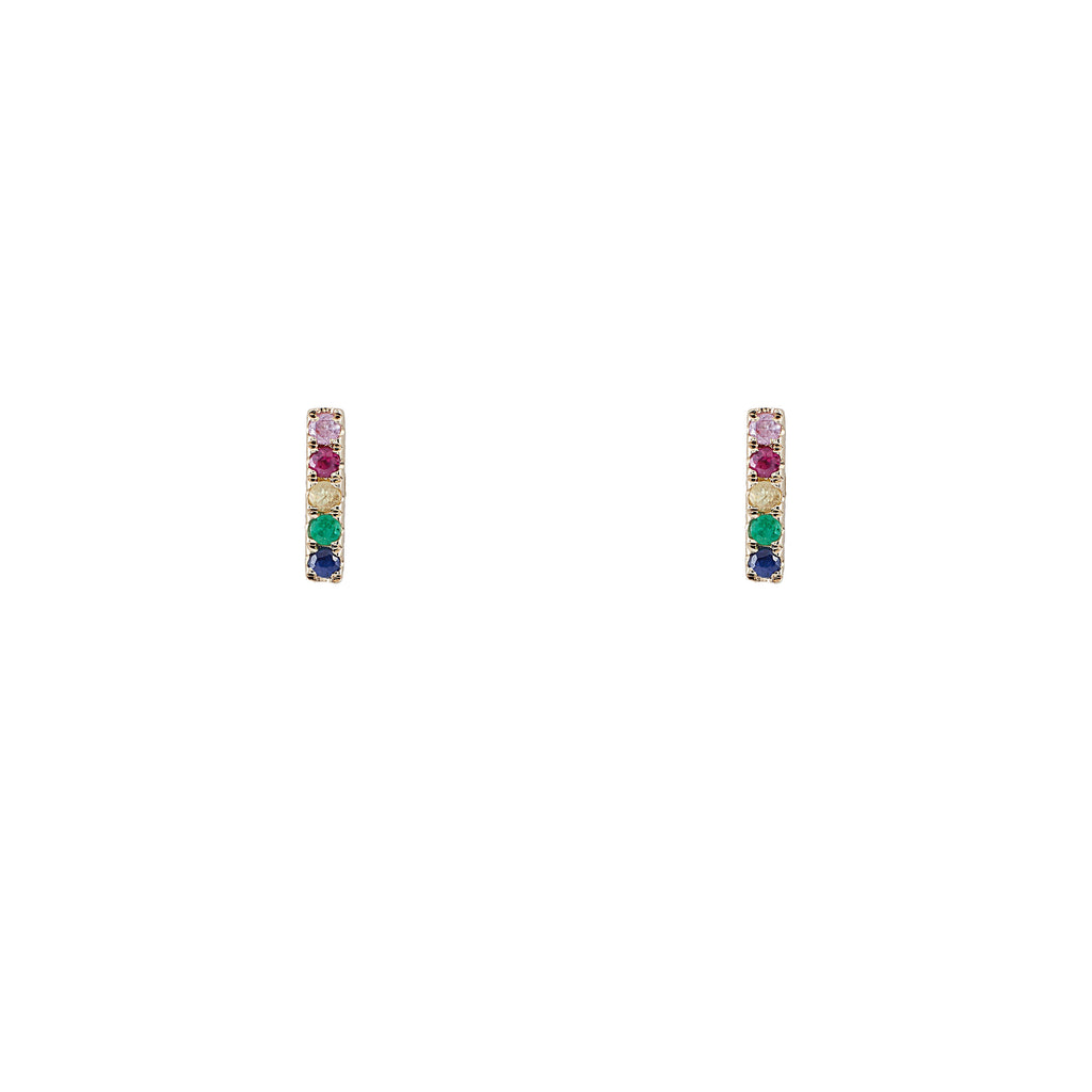 14k gold rainbow little stix