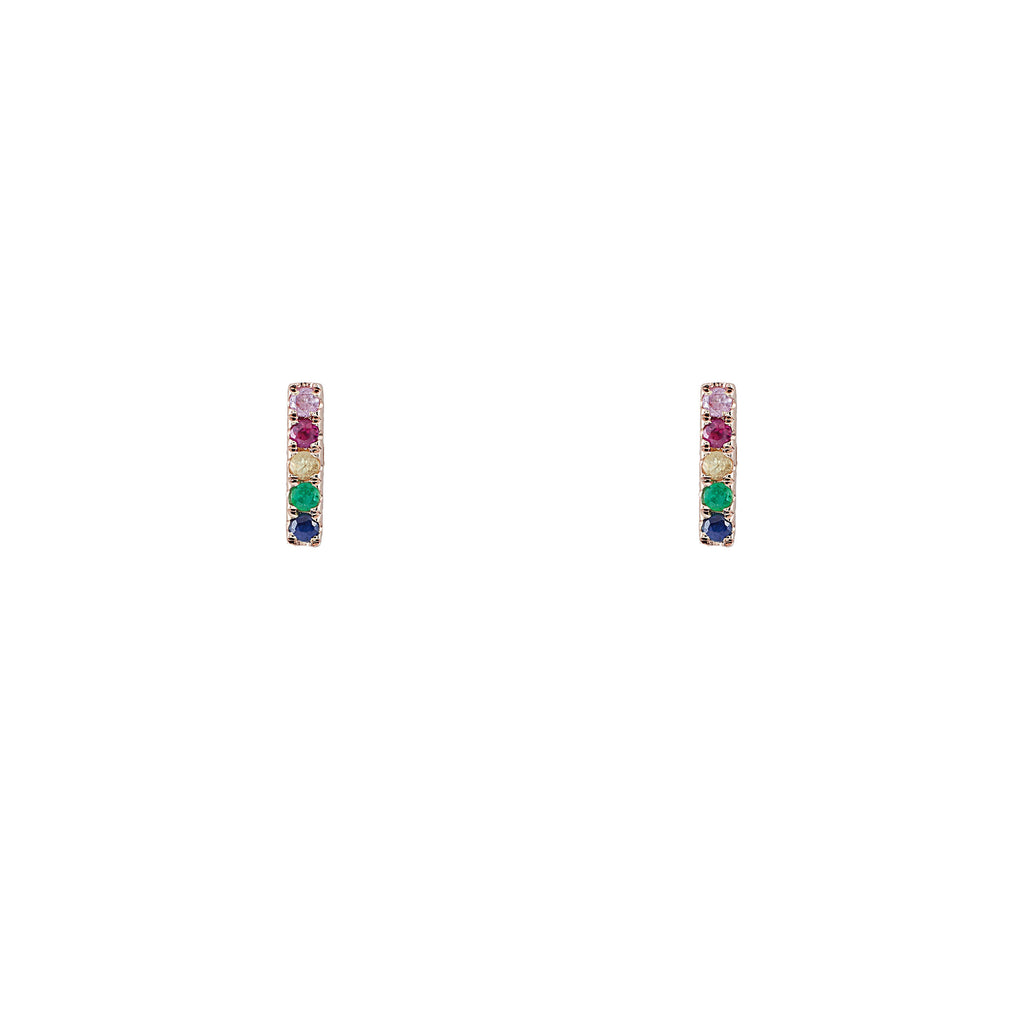 14k gold rainbow little stix