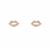 14k gold diamond lip studs