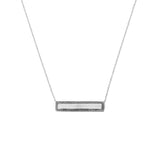 14k gold diamond id necklace