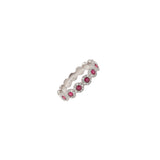 14k gold diamond ruby band