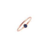 14k gold sapphire dot ring