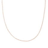 14k gold stunning diamond tennis necklace - 16