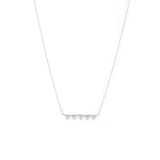 14k gold diamond triangle pyramid bar necklace